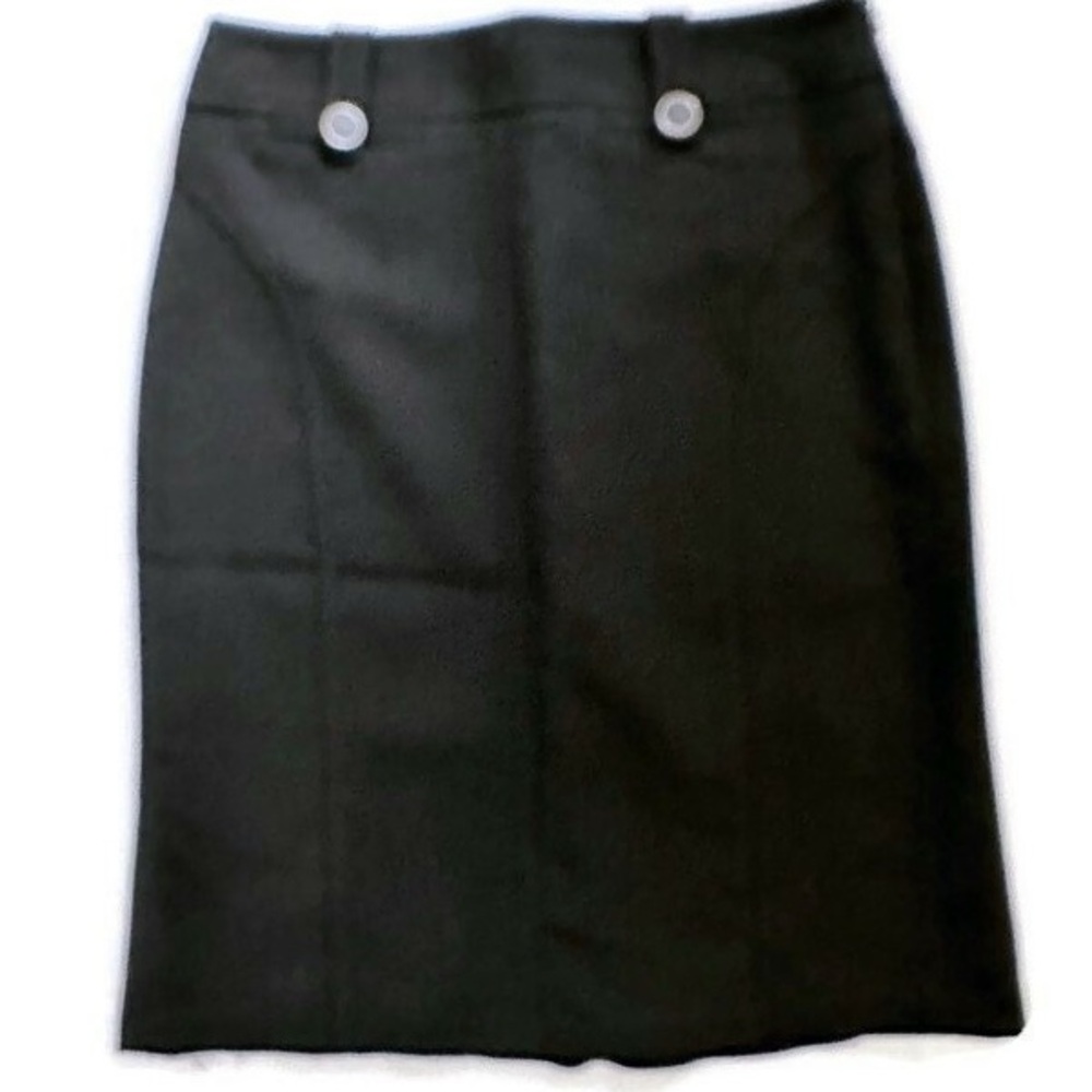 Ann Taylor Petite Classic Black Women's Pencil Skirt 2P